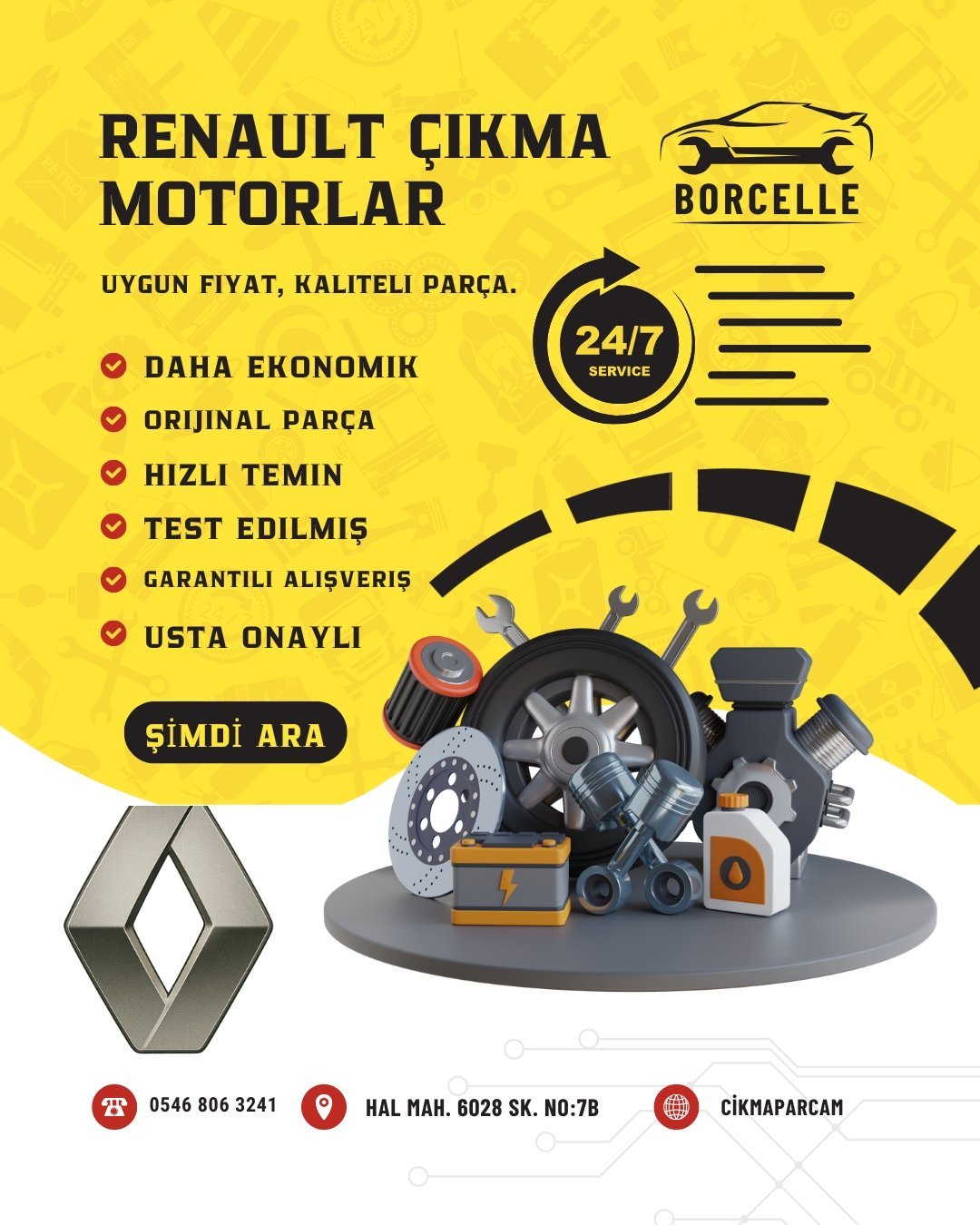 RENAULT KOMPLE MOTOR